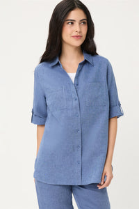 Chemise en lin et coton