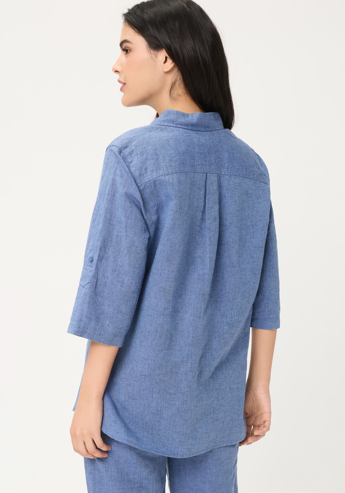 Chemise en lin et coton