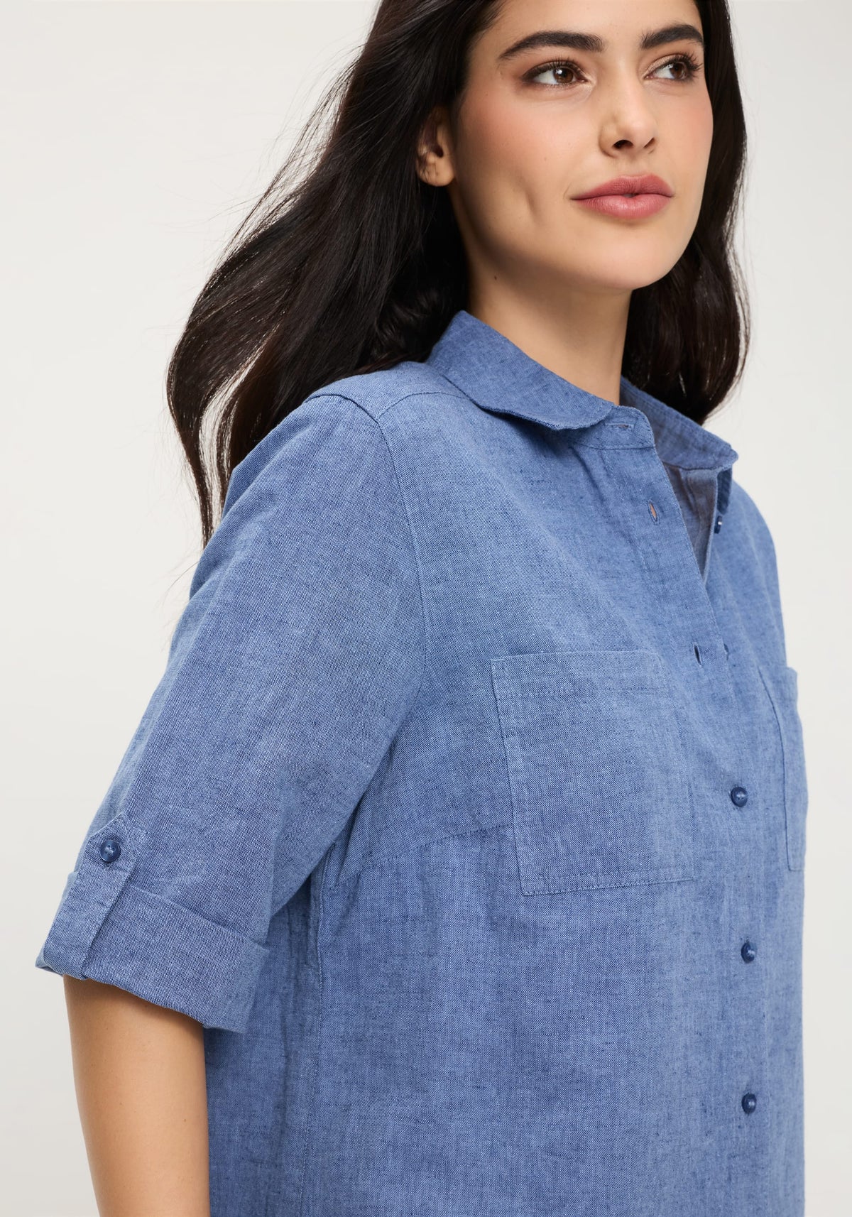 Chemise en lin et coton