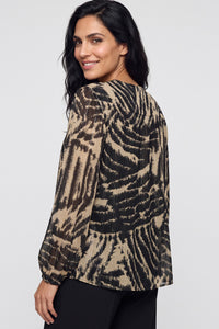 Printed Tunic Blouse