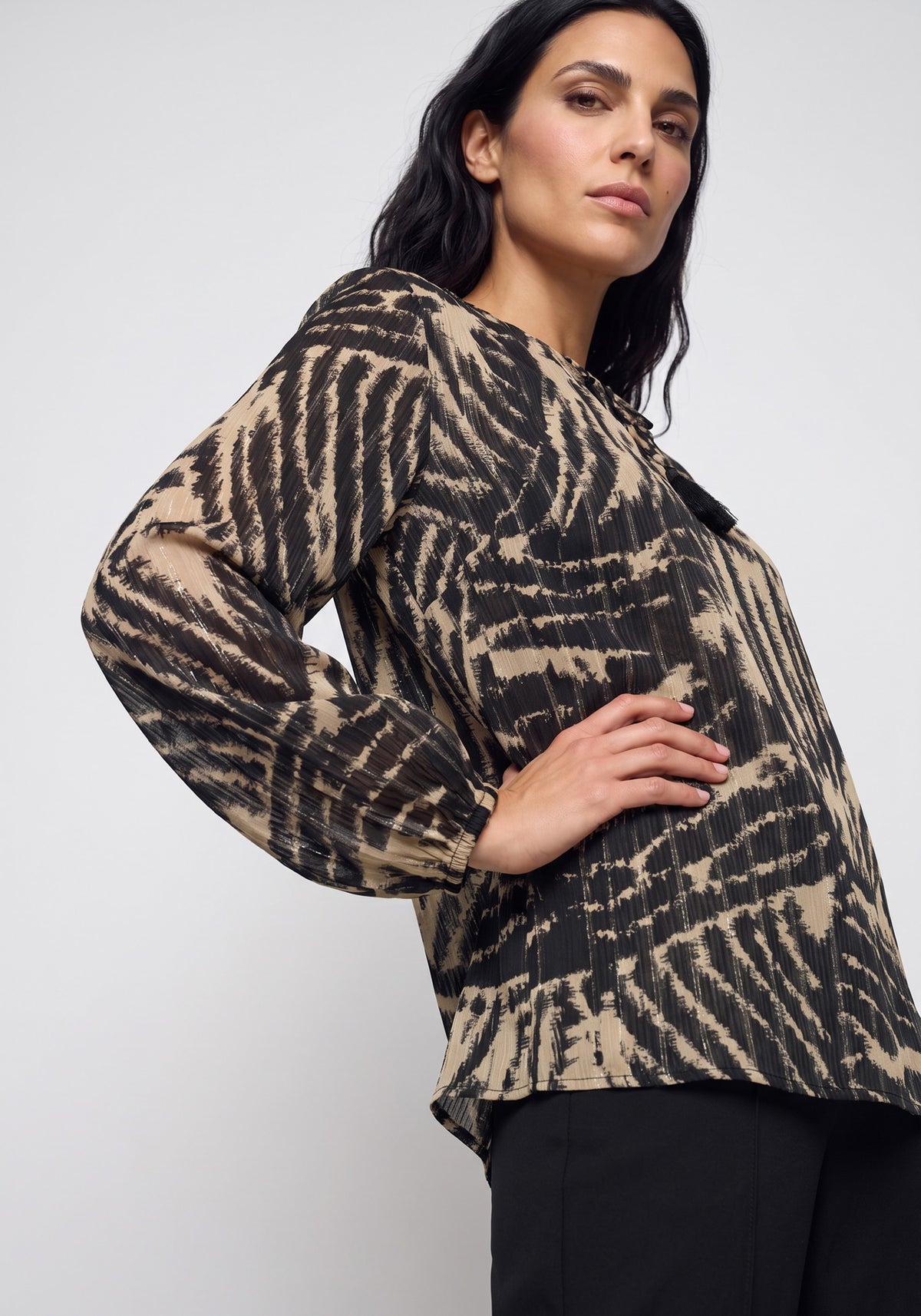 Printed Tunic Blouse