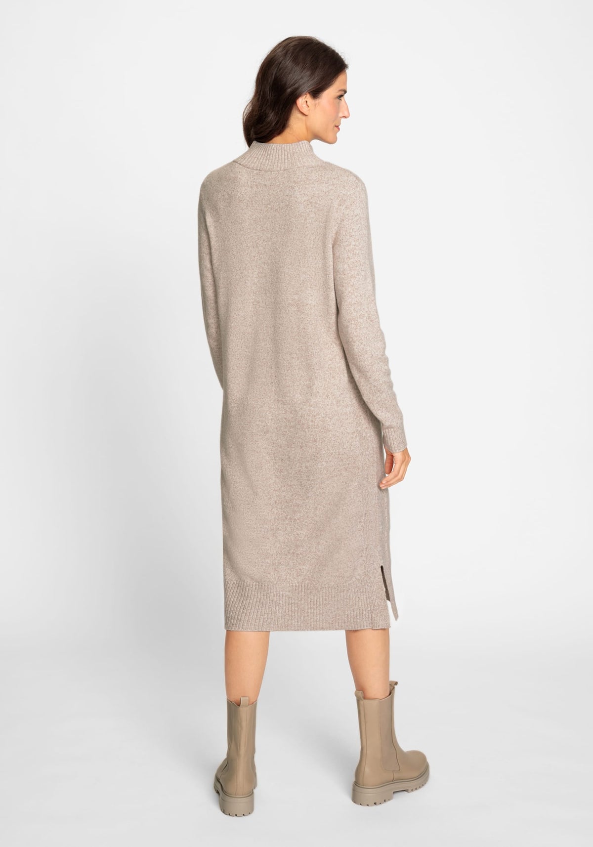 Long Sleeve 1/4 Zip Sweater Dress