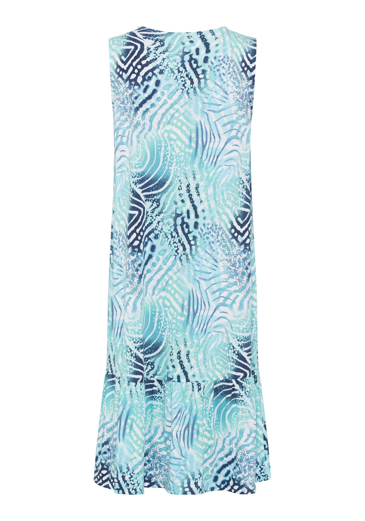 Sleeveless Water Print Dress containing TENCEL™ Modal