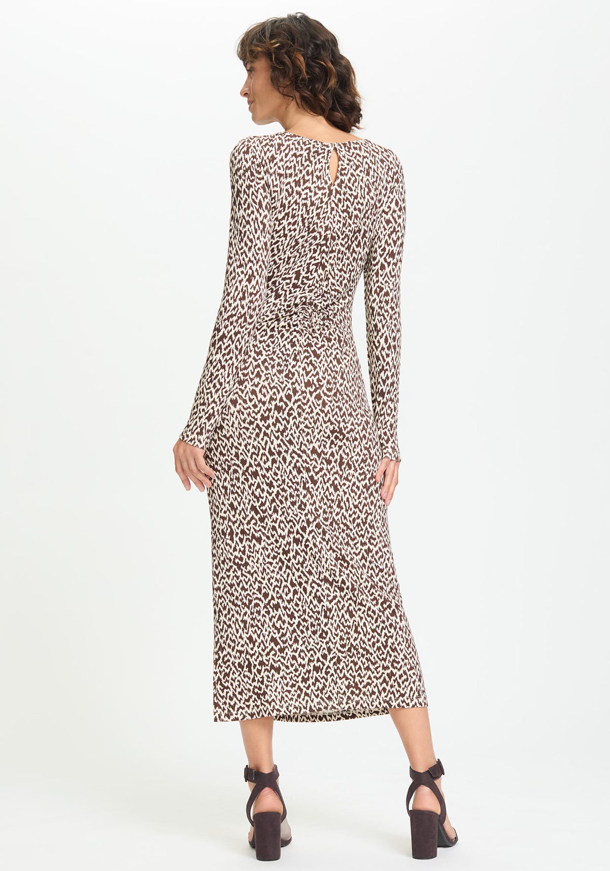 Modern Animal Fitted Midi Dress