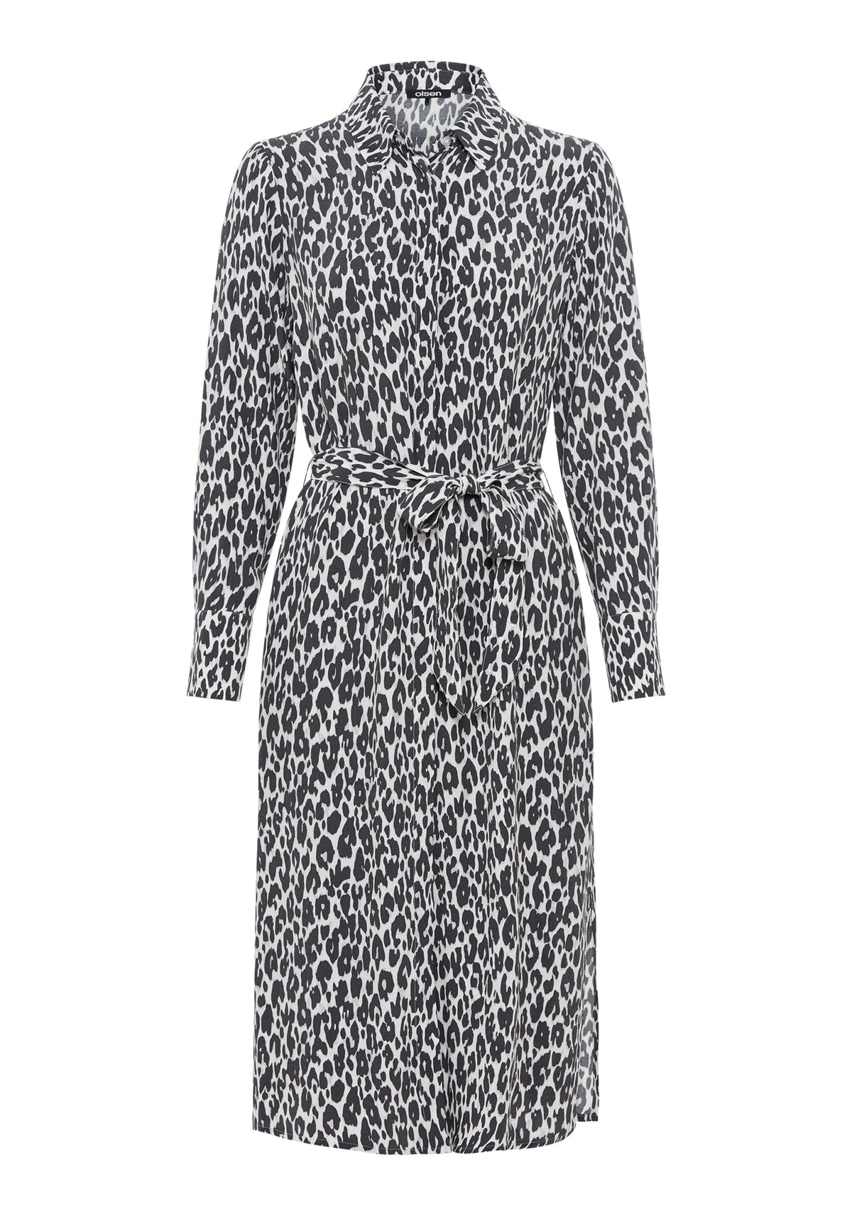 Leopard Print Shirt Dress