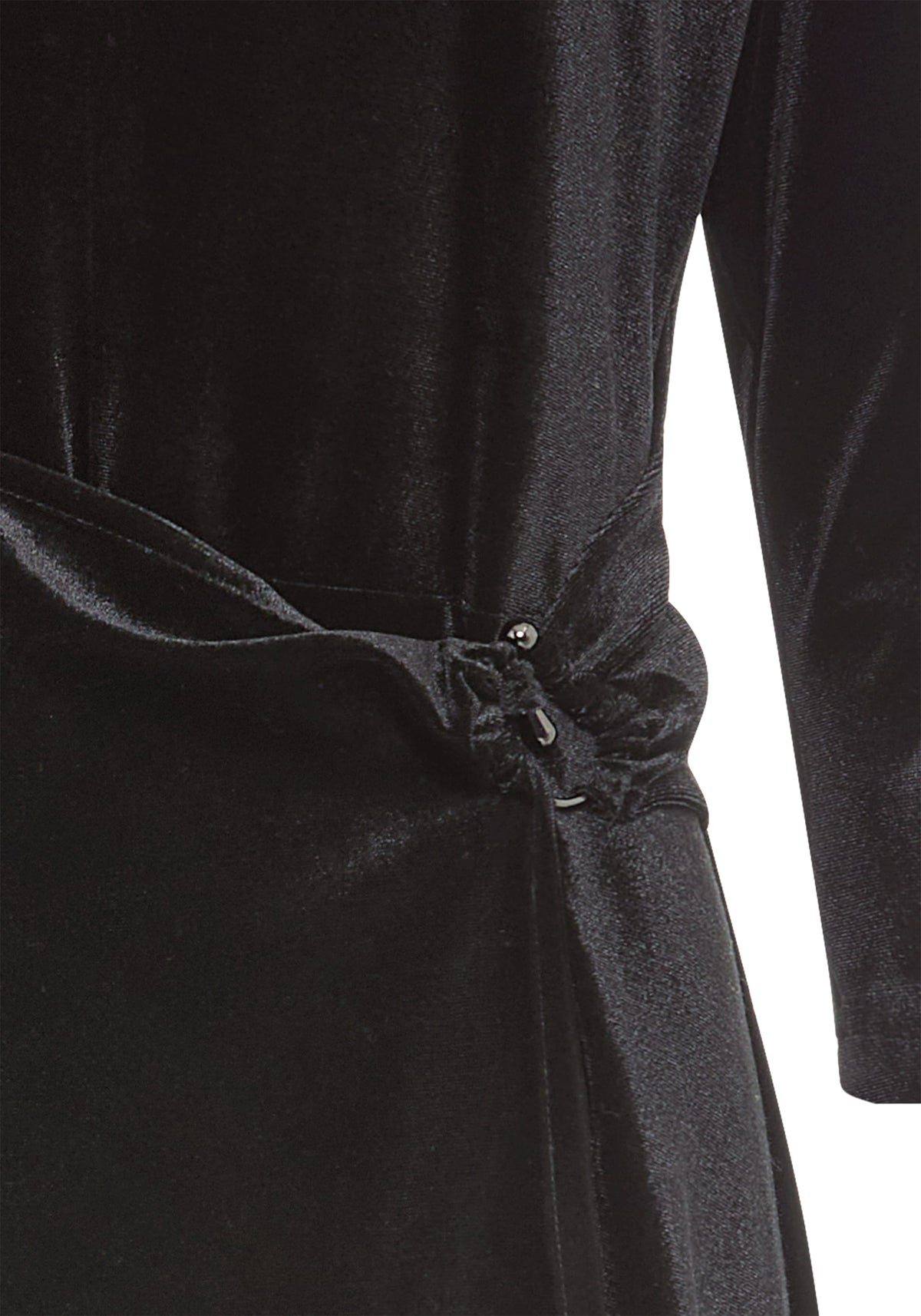 Faux Wrap Velvet Dress