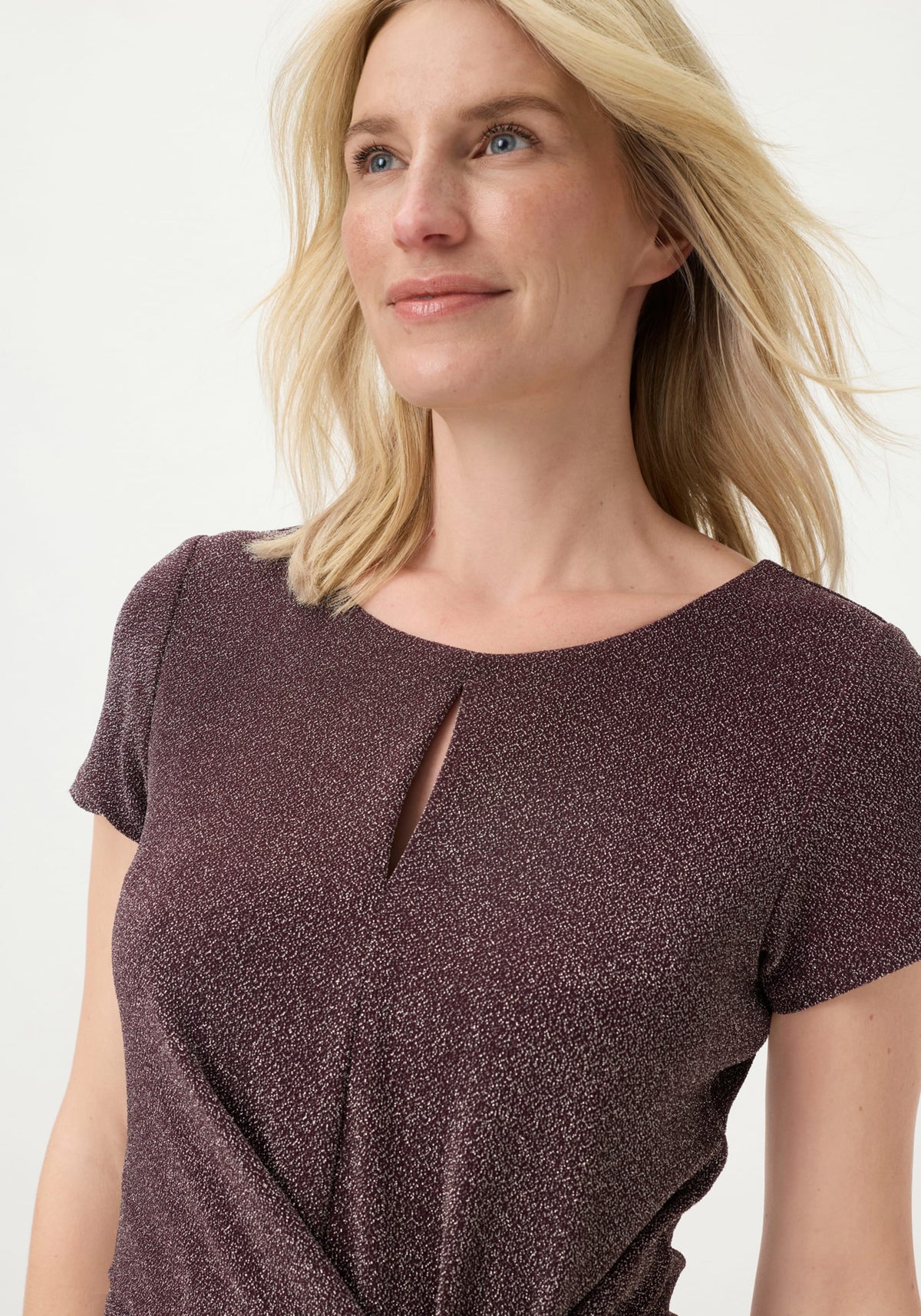 Robe cache-cœur scintillante