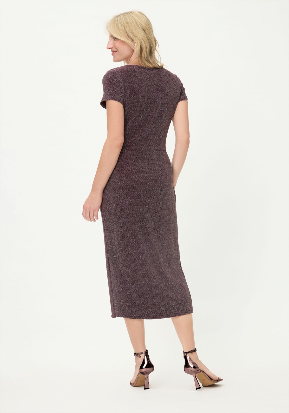 Robe cache-cœur scintillante