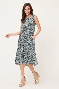 Robe à motif de feuilles