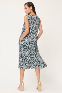 Robe à motif de feuilles