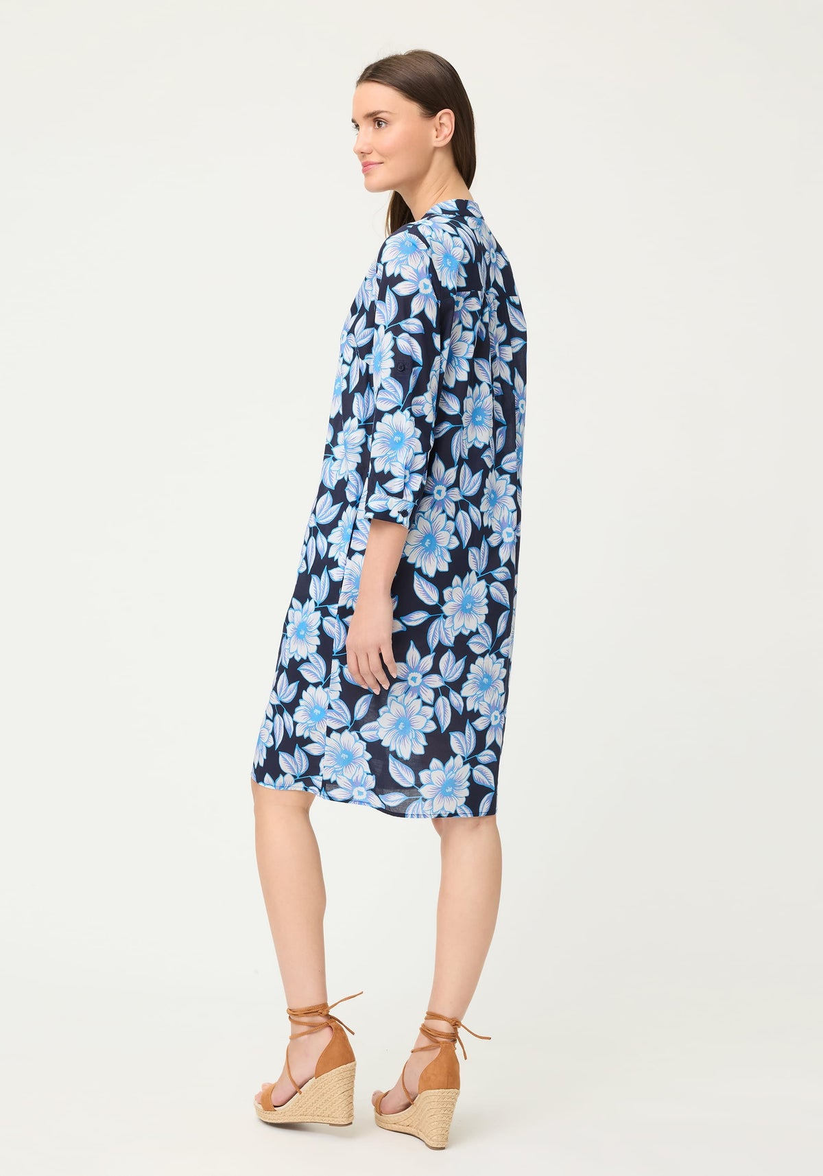 Floral Tunic Shirt Dress
