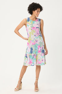 Robe sans manches à motifs floraux