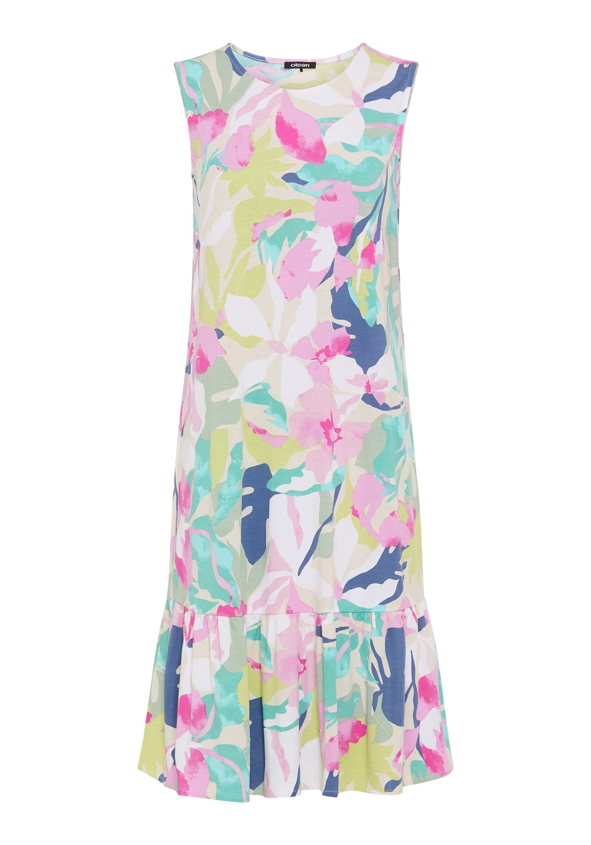 Robe sans manches à motifs floraux