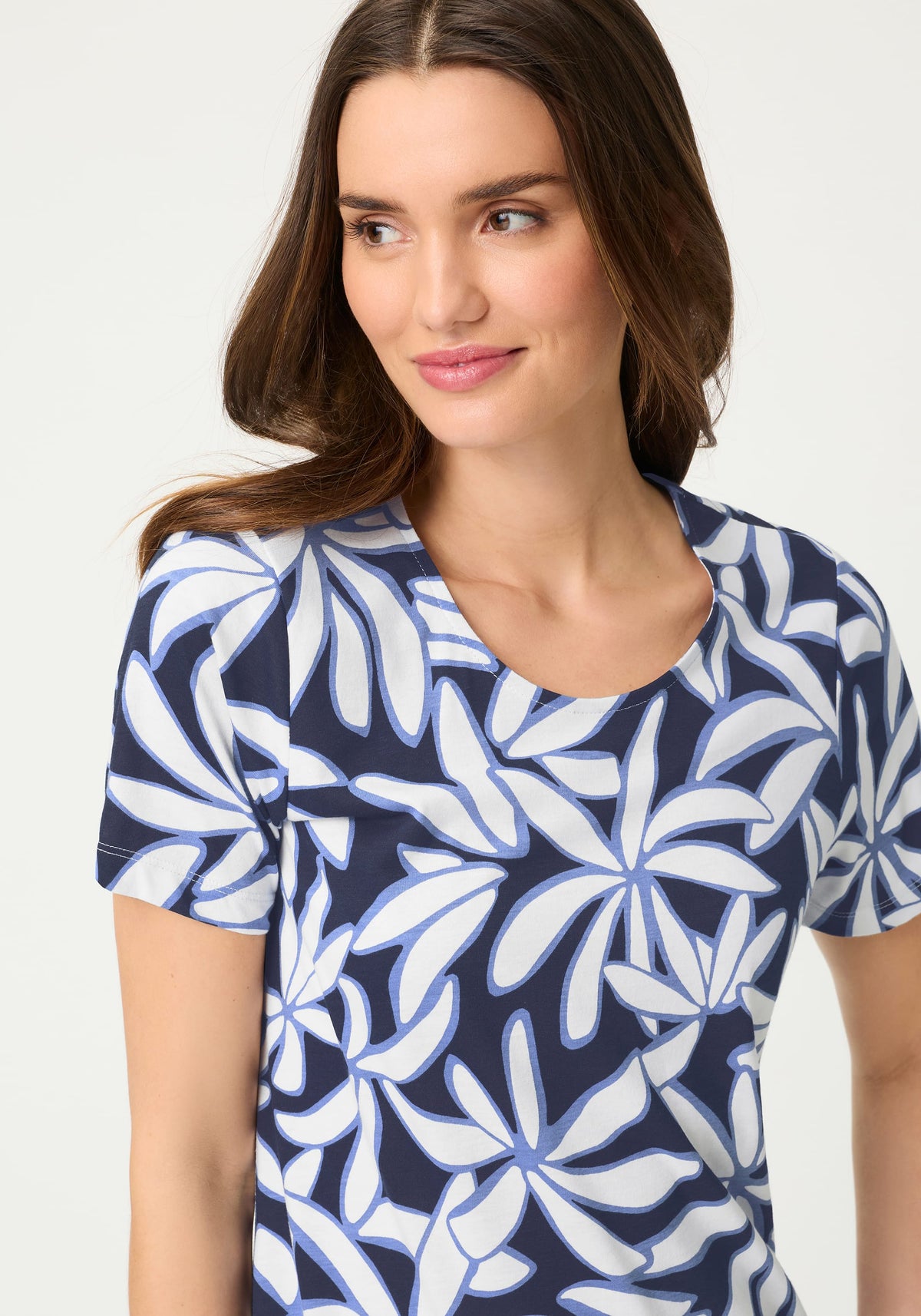 Floral Tiered T-Shirt Dress