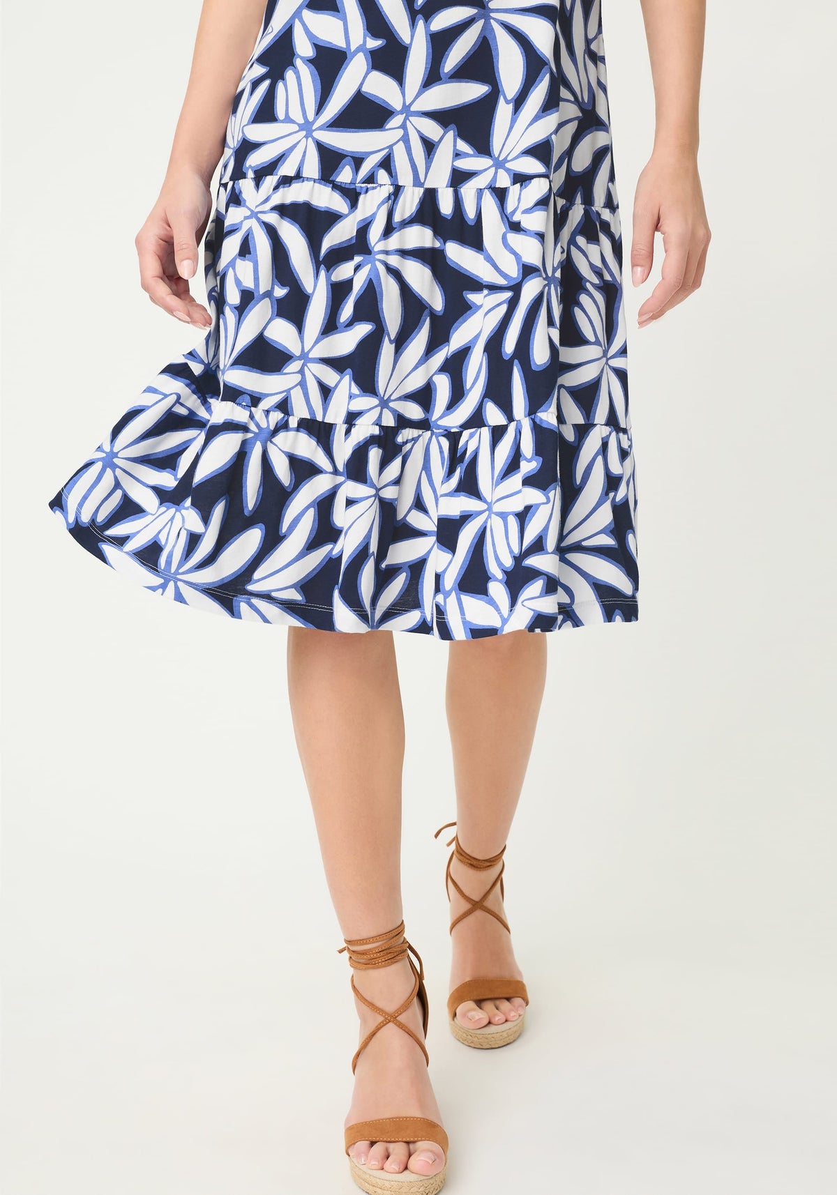 Floral Tiered T-Shirt Dress