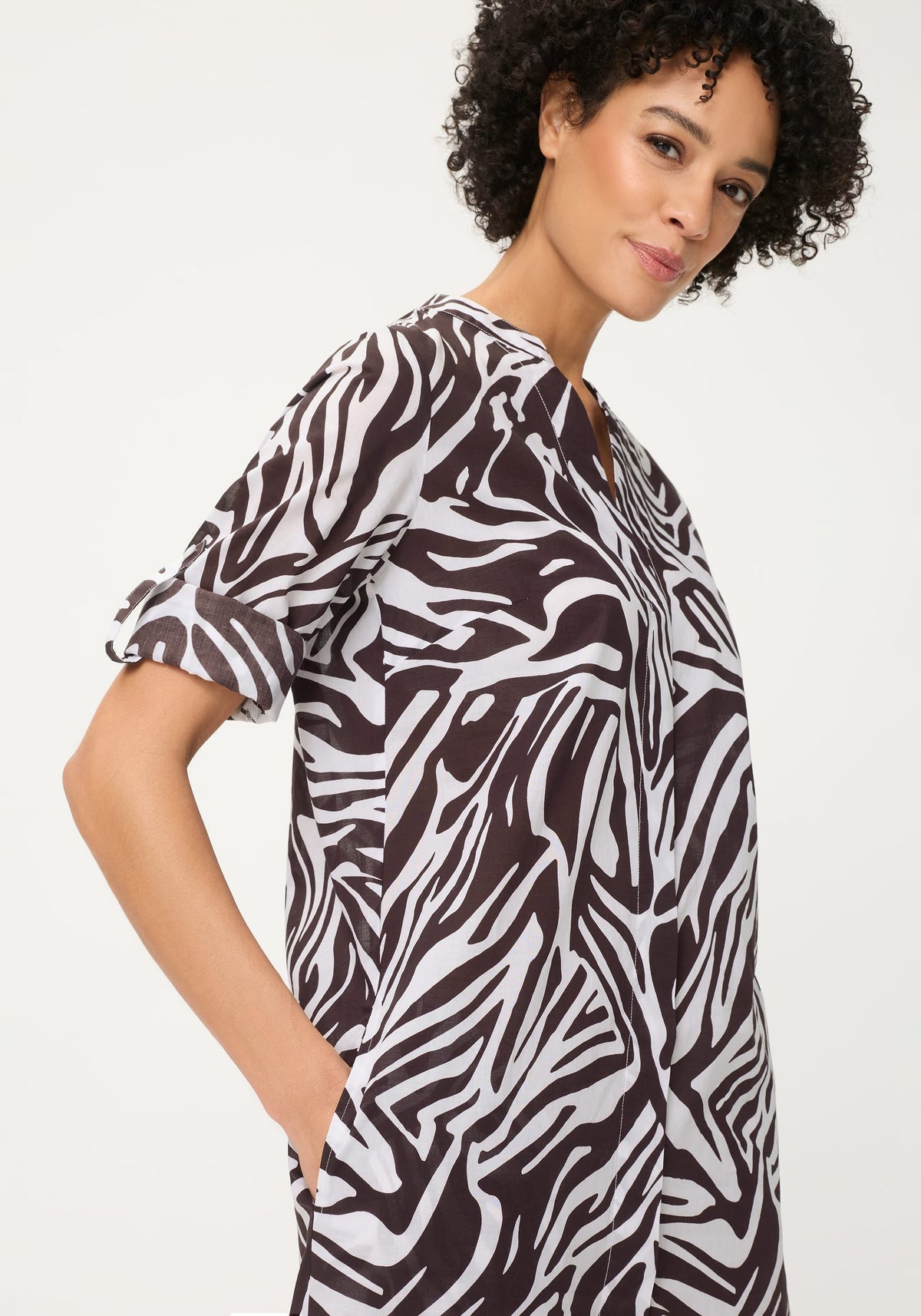Modern Animal Tunic Shirt Dress