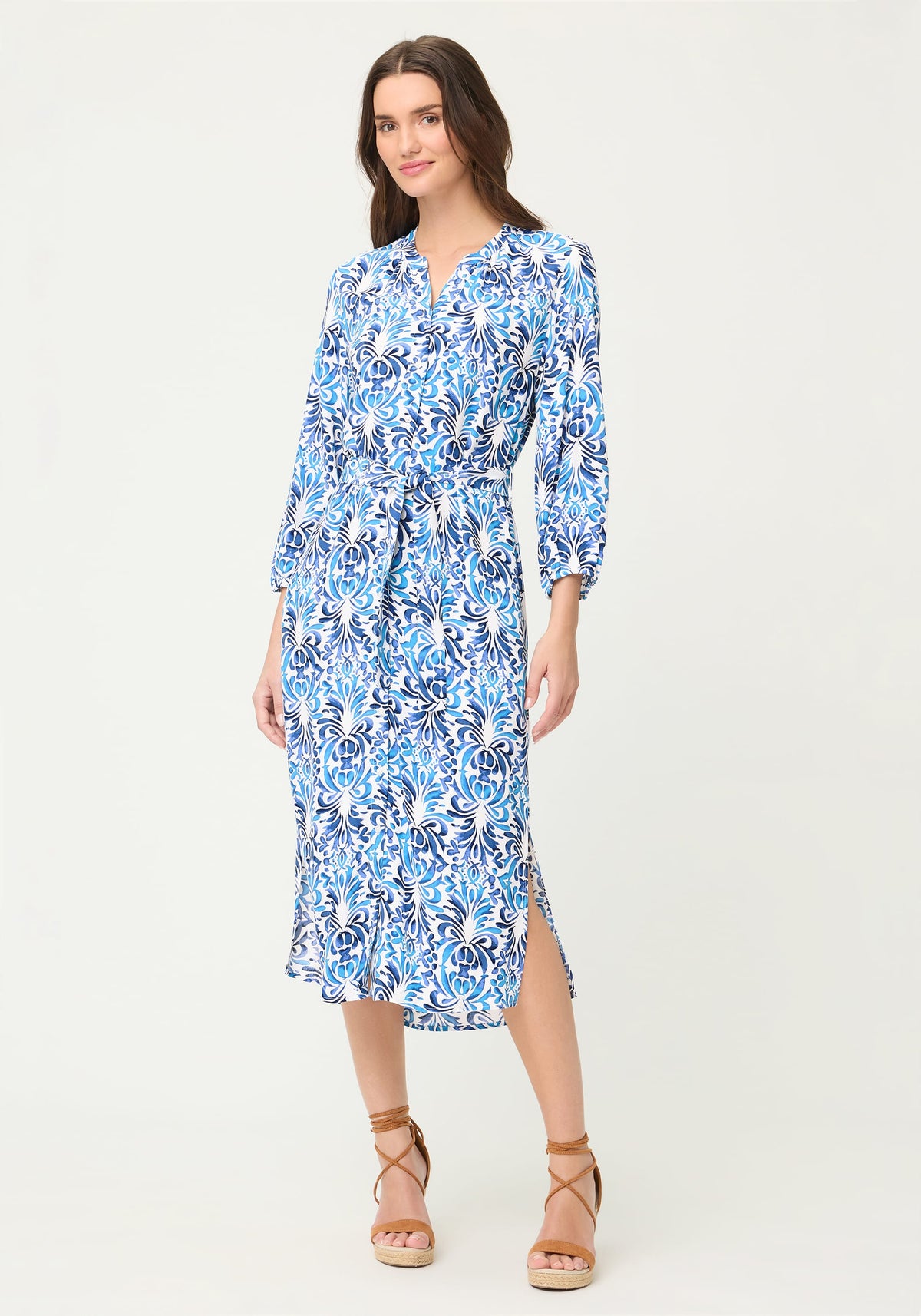 Ornamental Tunic Shirt Dress