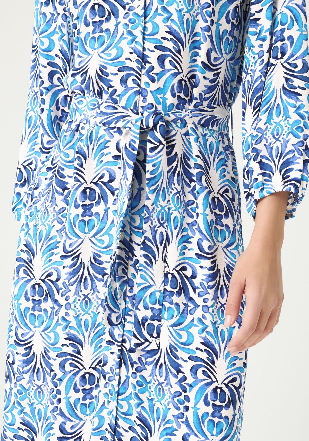 Ornamental Tunic Shirt Dress