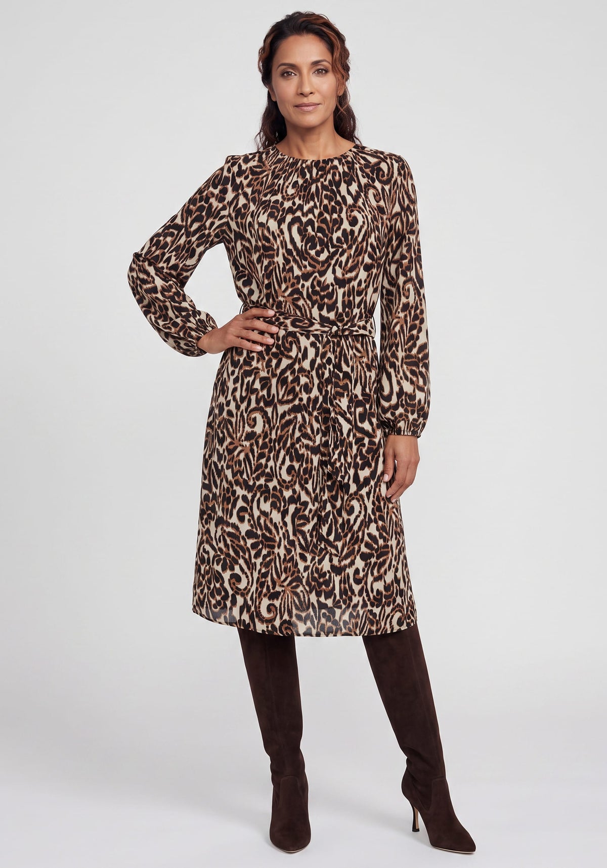 Modern Animal Print Dress