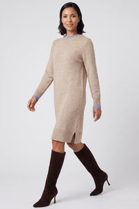 Melange Knit Sweater Dress