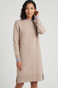 Melange Knit Sweater Dress