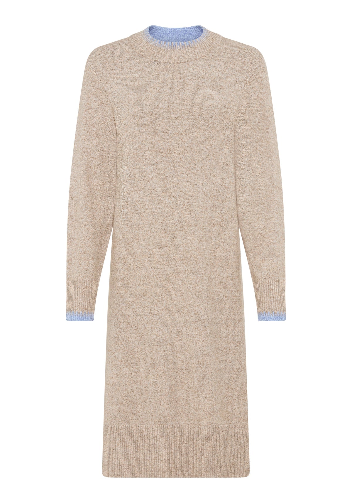 Melange Knit Sweater Dress