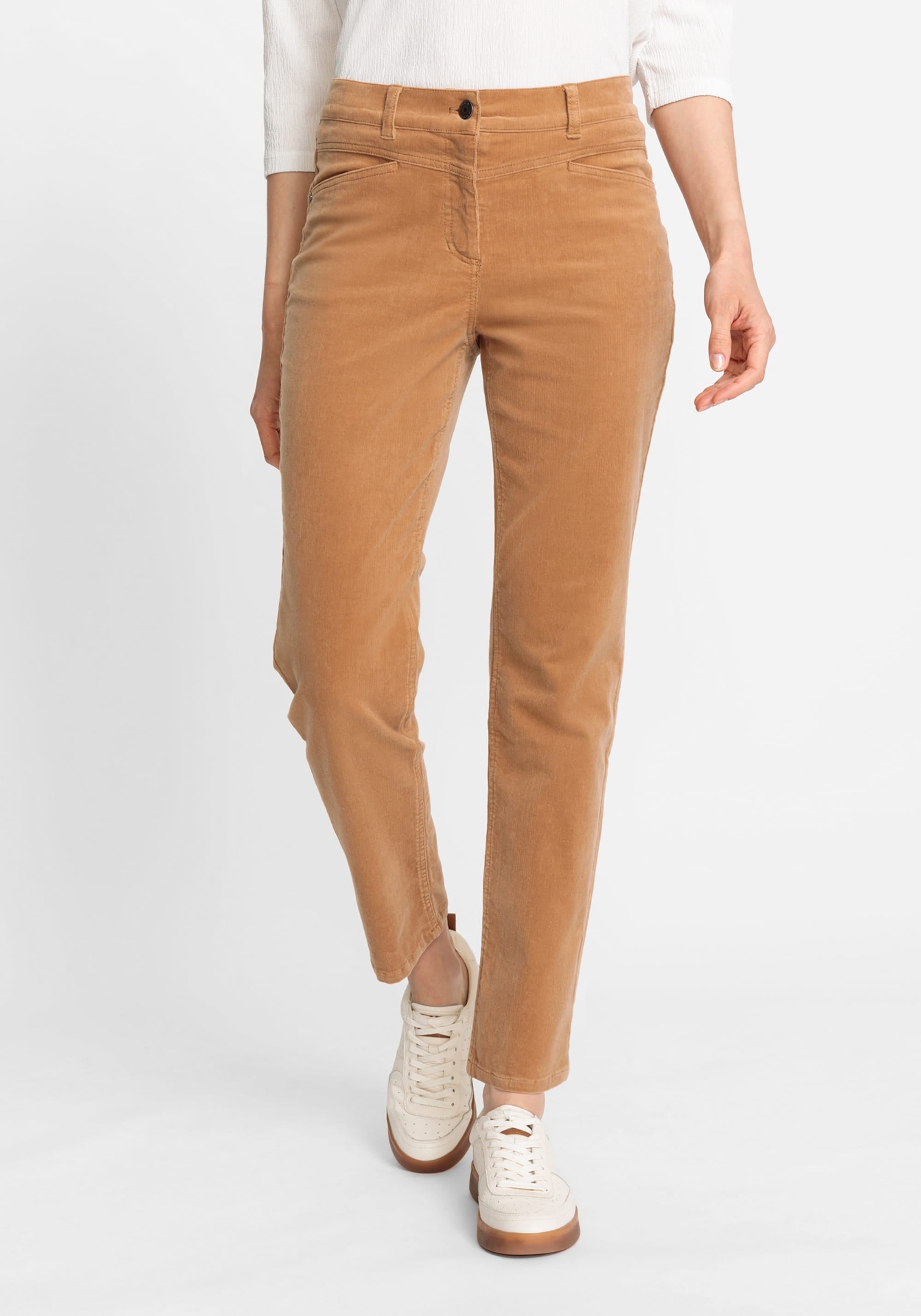 Lisa Fit Straight Leg Micro Cord Trouser - Olsen Fashion Canada
