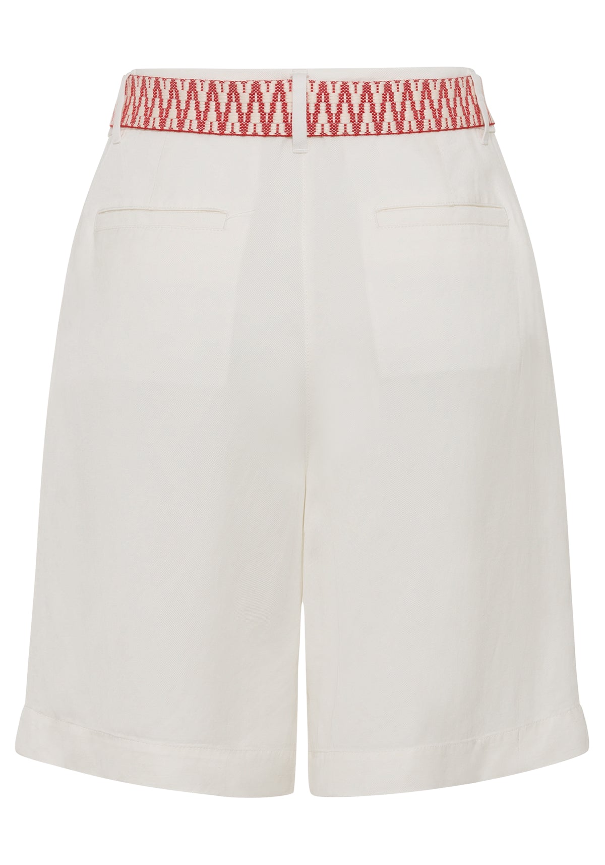 Mona Fit Pleated Shorts with Statement Belt