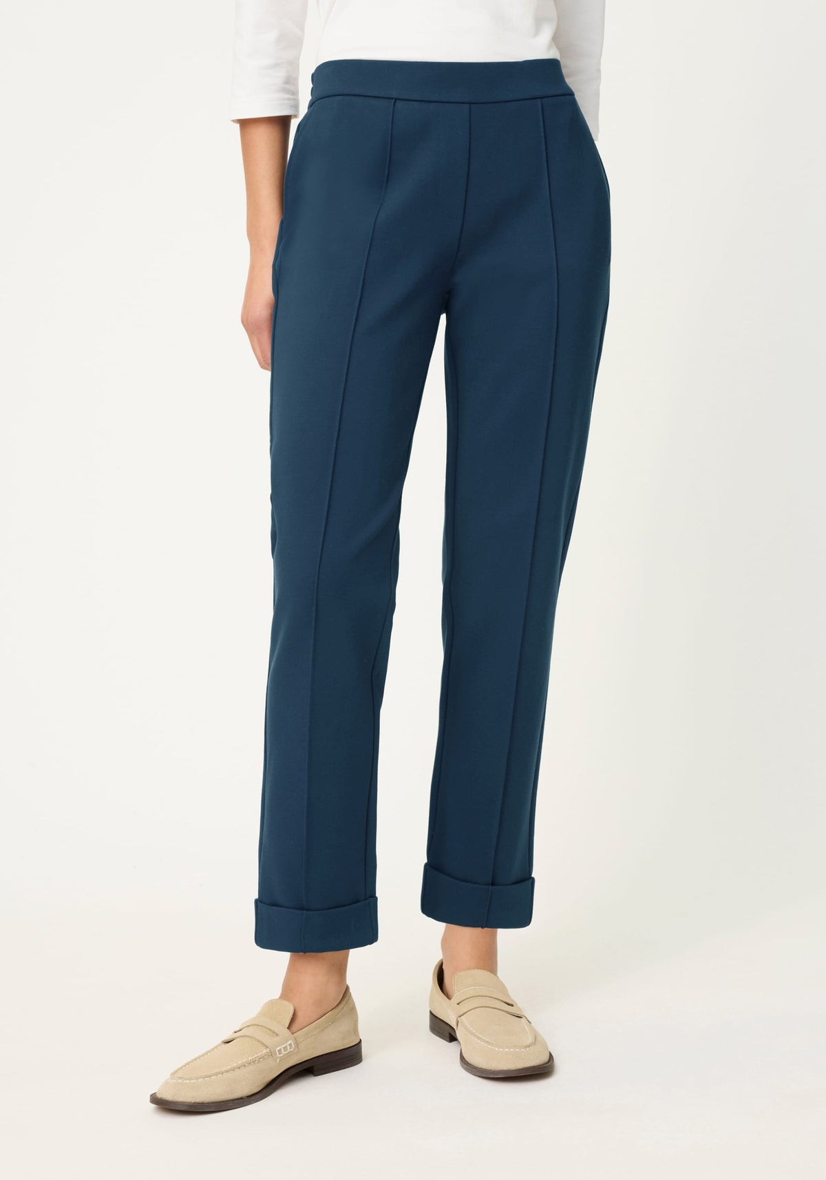 Ponte Roma Knit Pull-On Pant