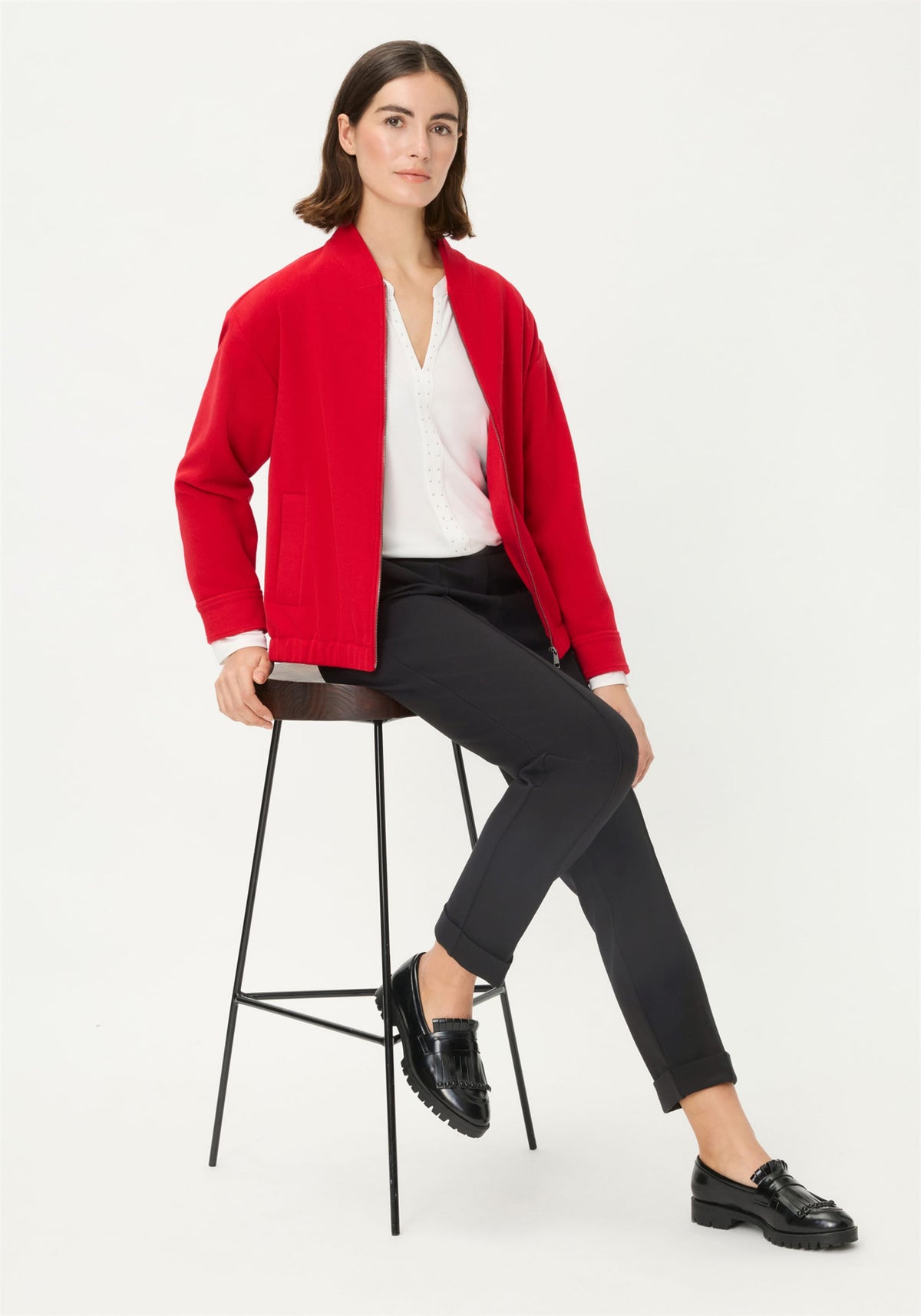 Pantalon à bretelles en tricot Napoli Lisa Fit