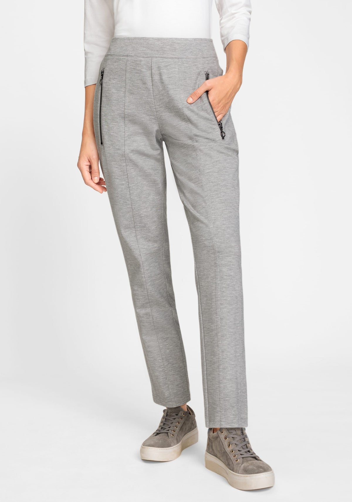 Lisa Fit Straight Leg Pull-On Jersey Knit Pant