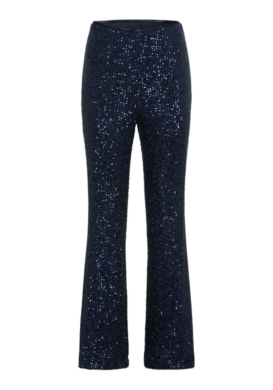 Mona Fit Bootcut Leg Allover Sequin Pull-On Pant