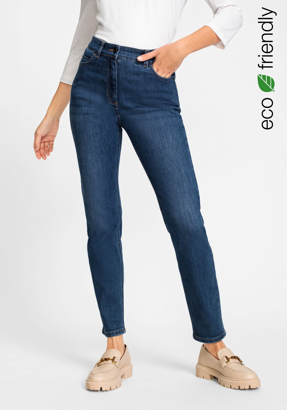 Mona Fit Slim Leg Power Stretch Jean containing REPREVE®