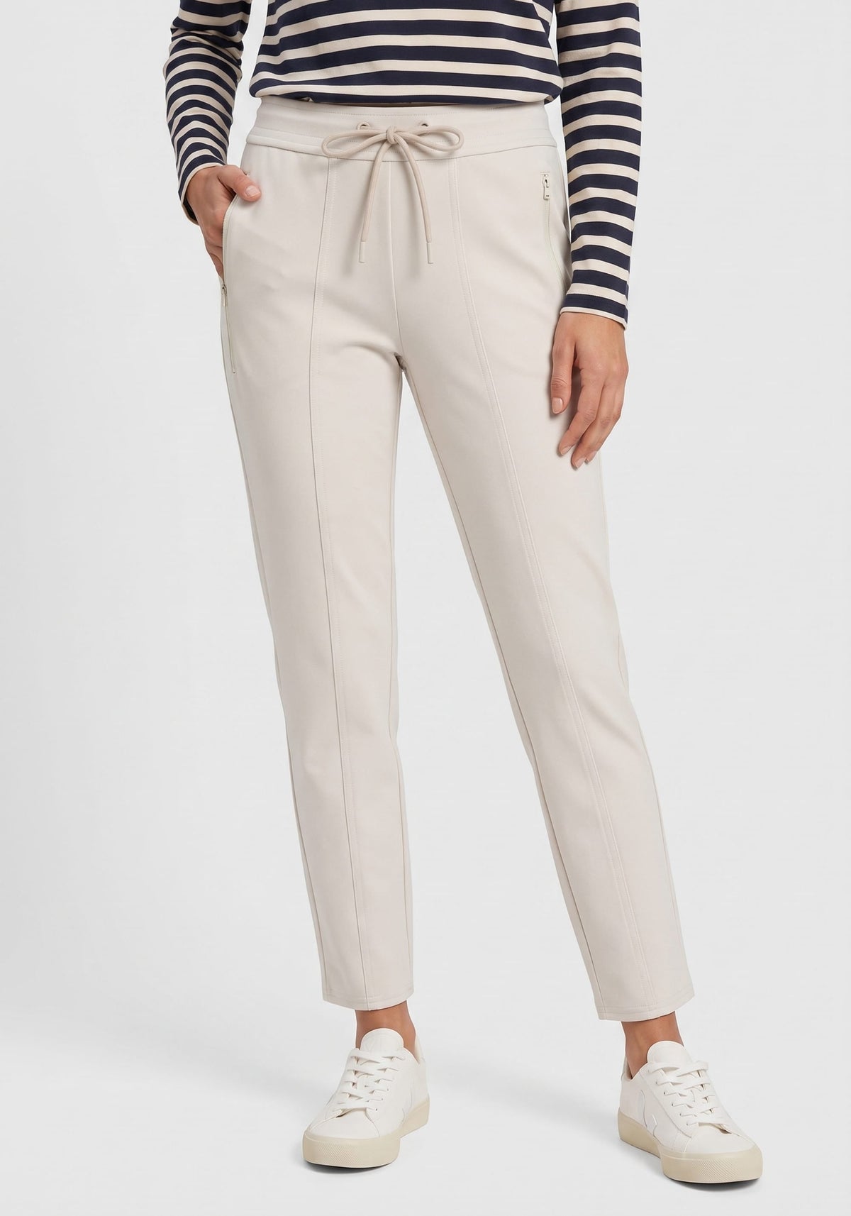 Stretch Rib Knit Pant
