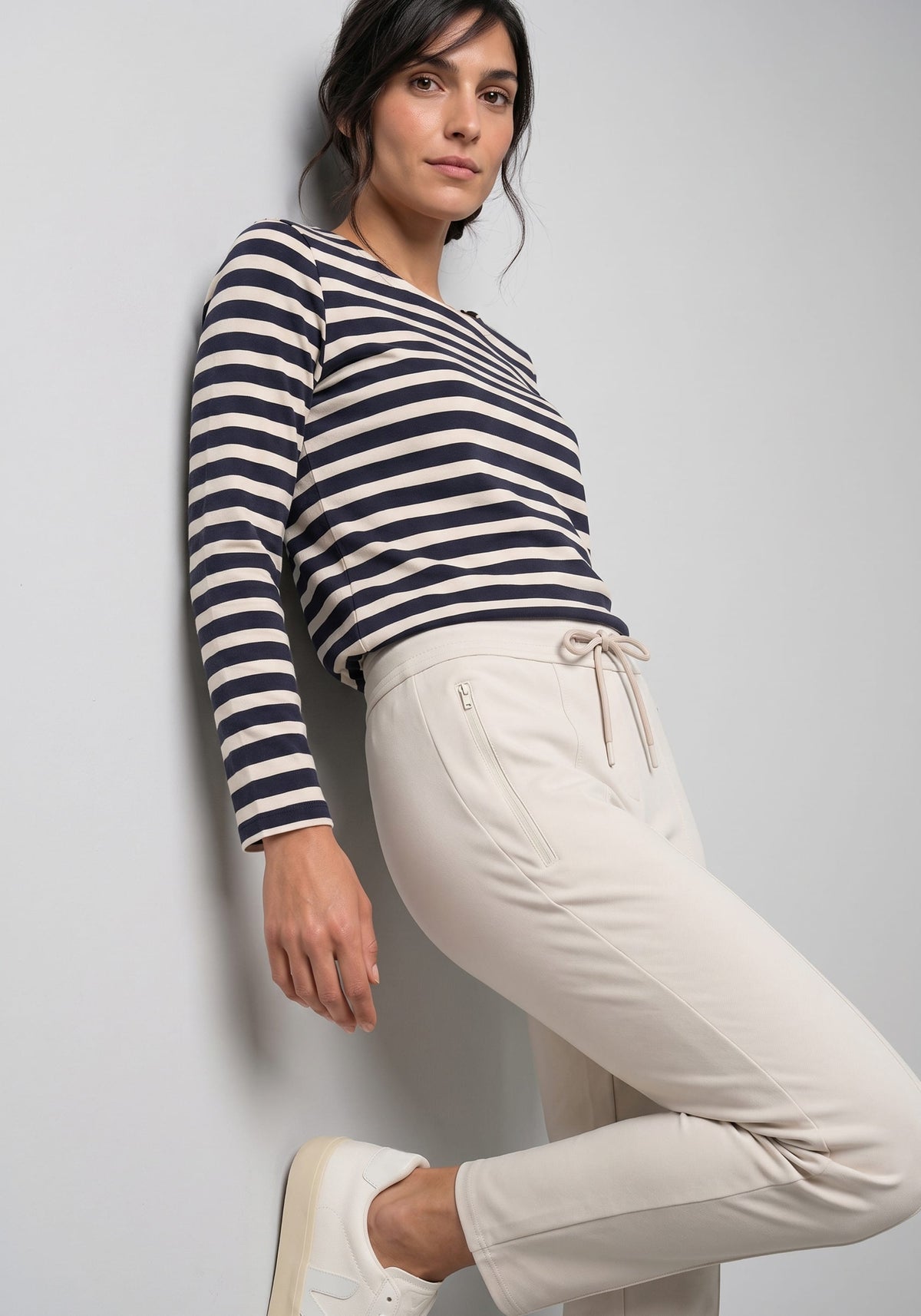 Stretch Rib Knit Pant