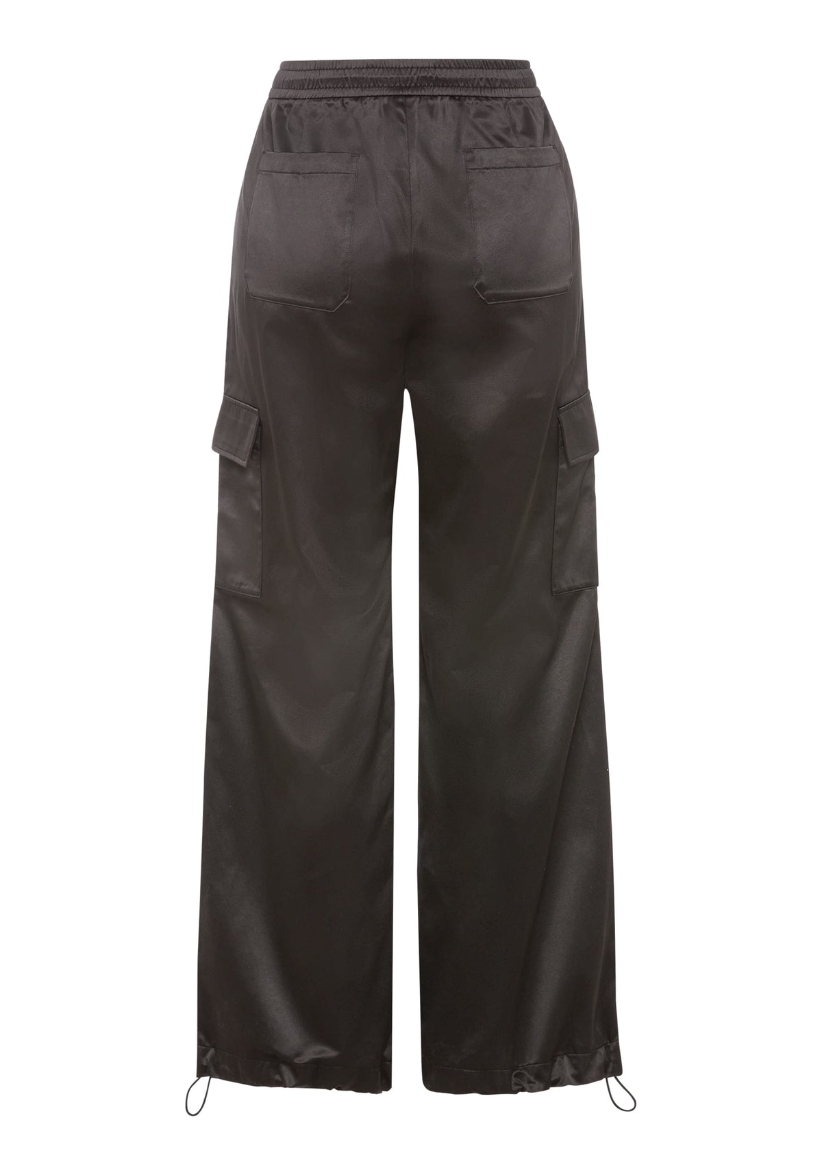 Anna Fit Wide Leg Sateen Pull-On Pant