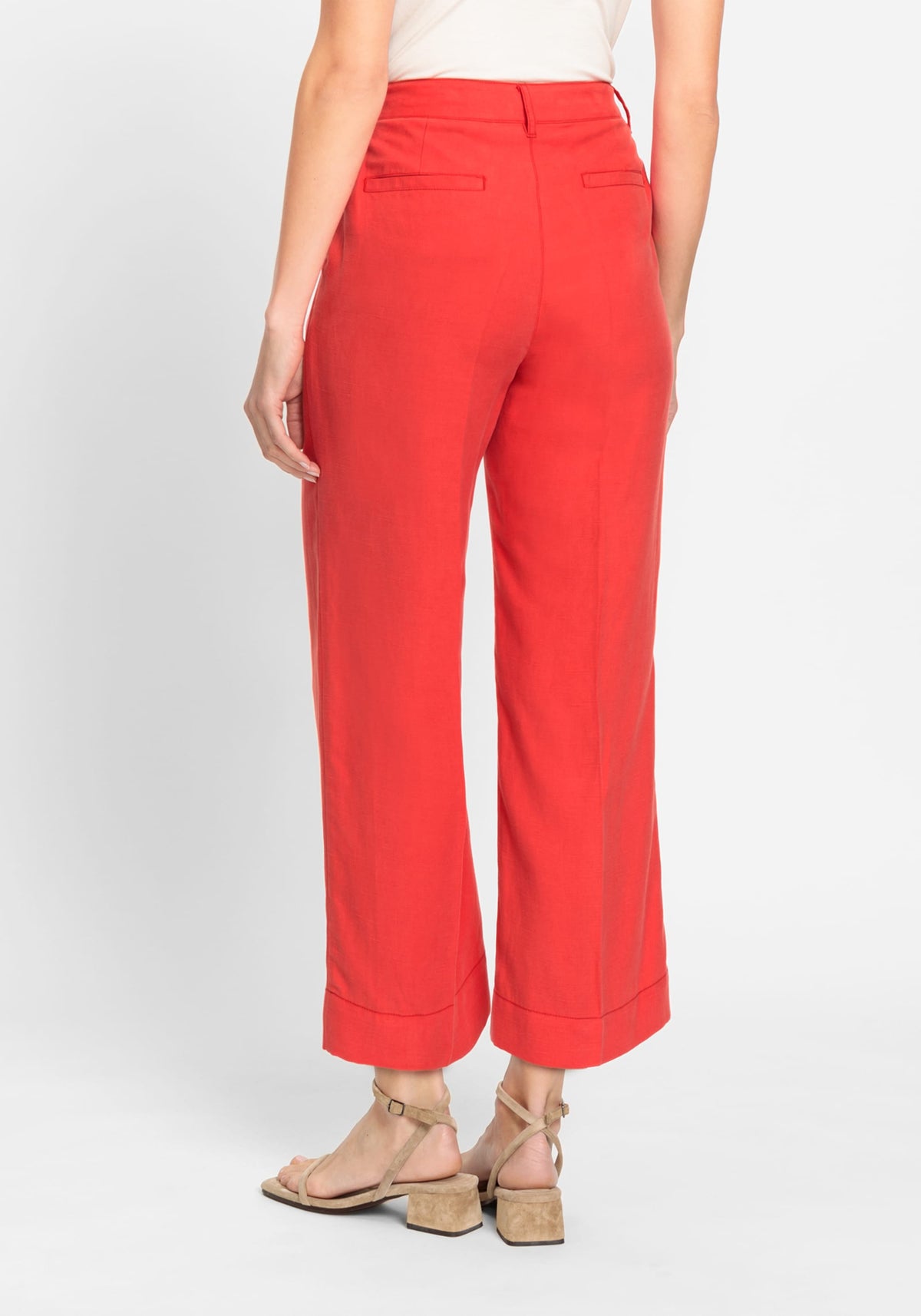 Anna Fit Wide Leg Cropped Trouser containing TENCEL™ Lyocell