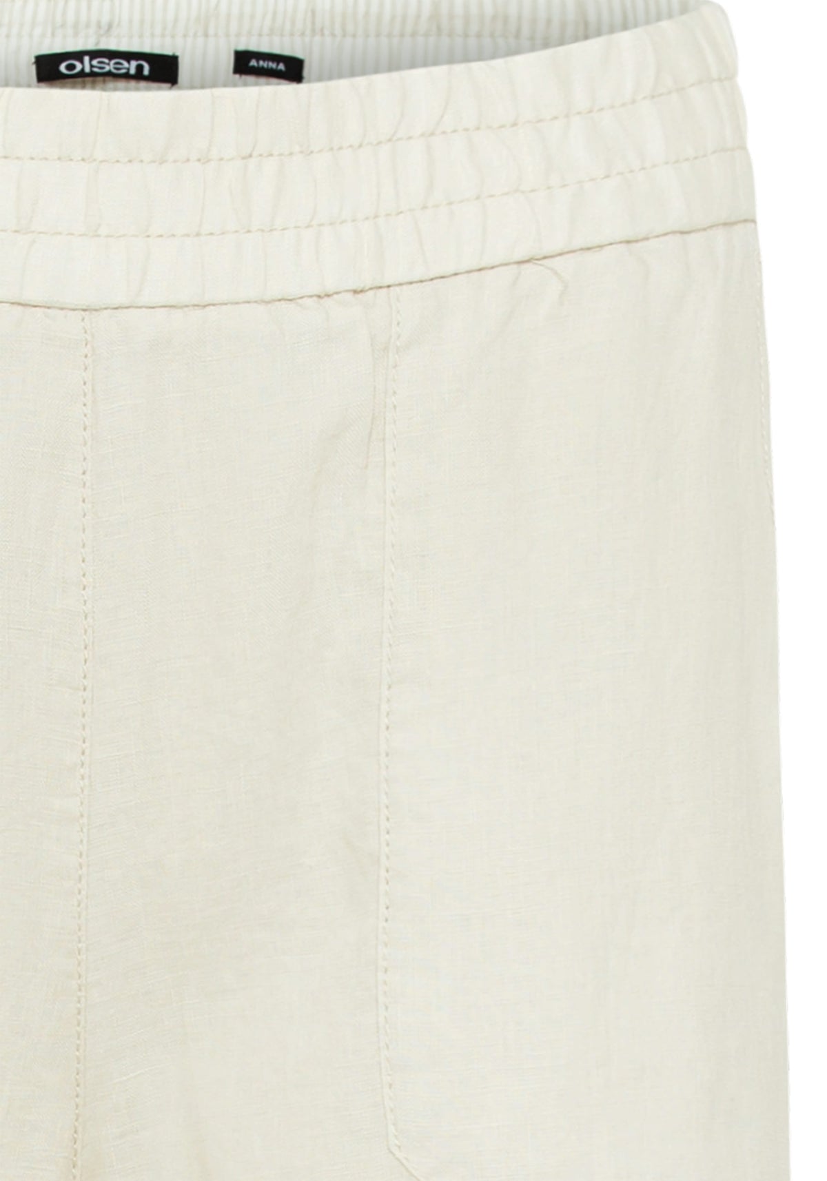 100% Linen Anna Fit Wide Leg Pull-On Pant