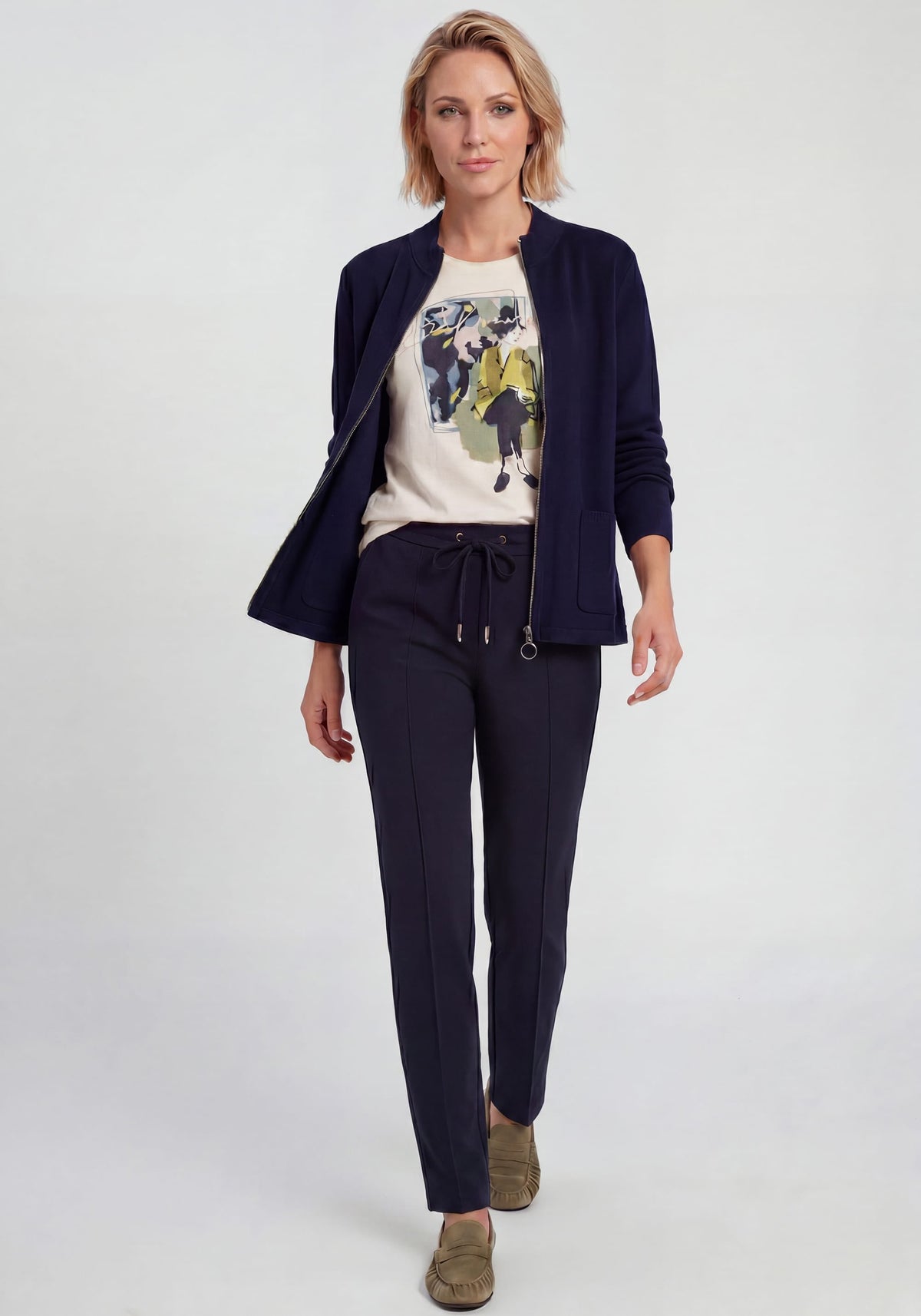 Knit Drawstring Waist Pant