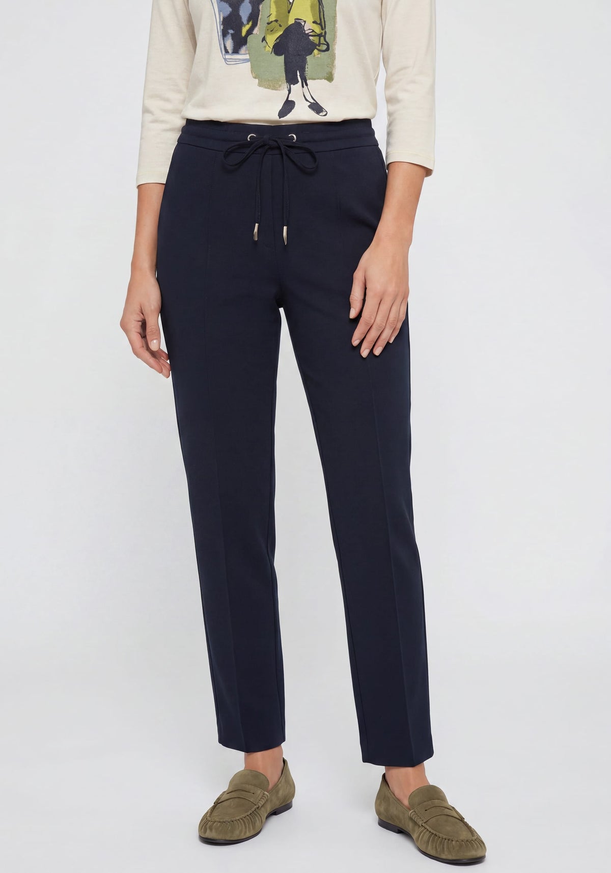 Knit Drawstring Waist Pant