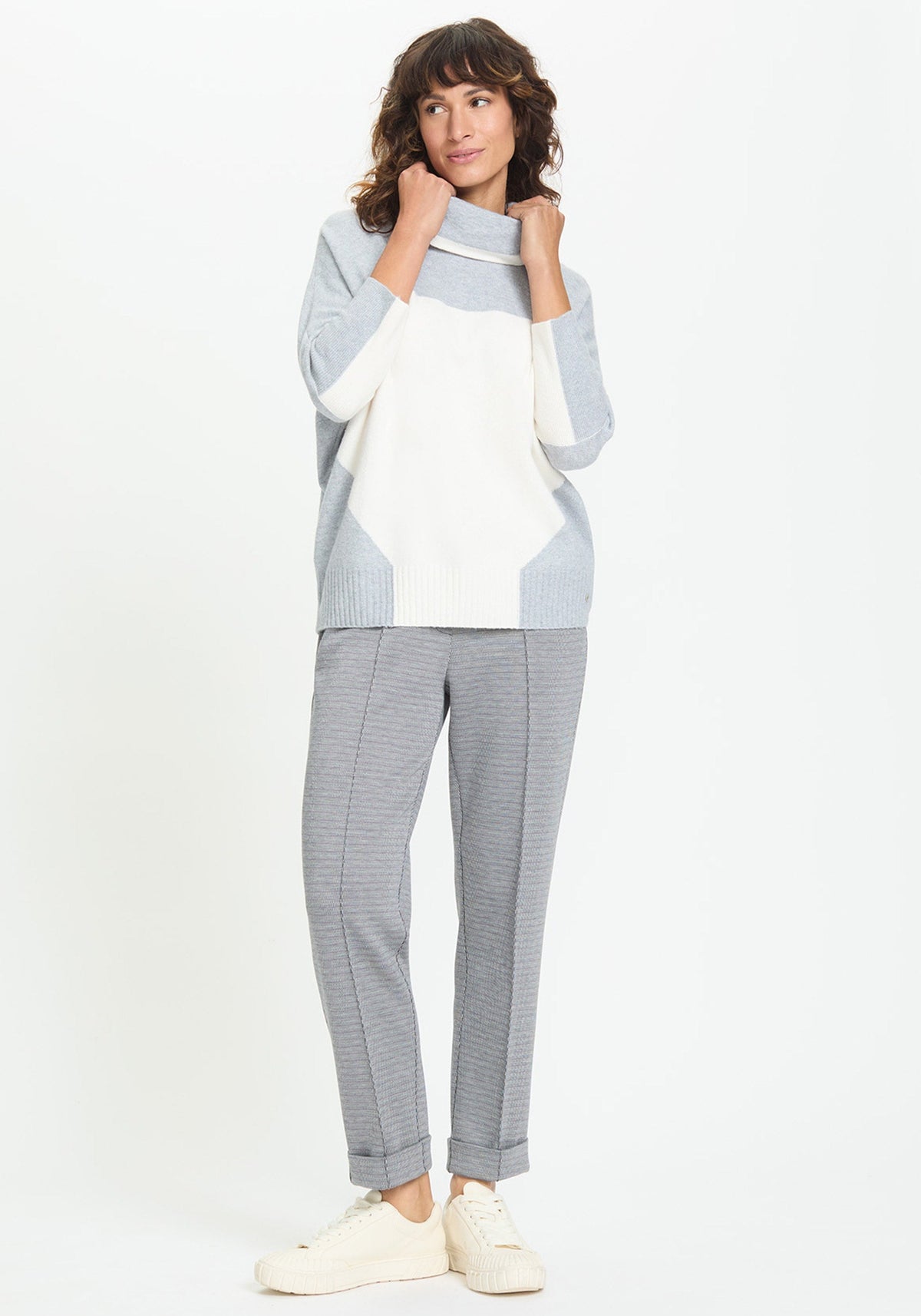 Lisa Fit Micro Pattern Cropped Pant