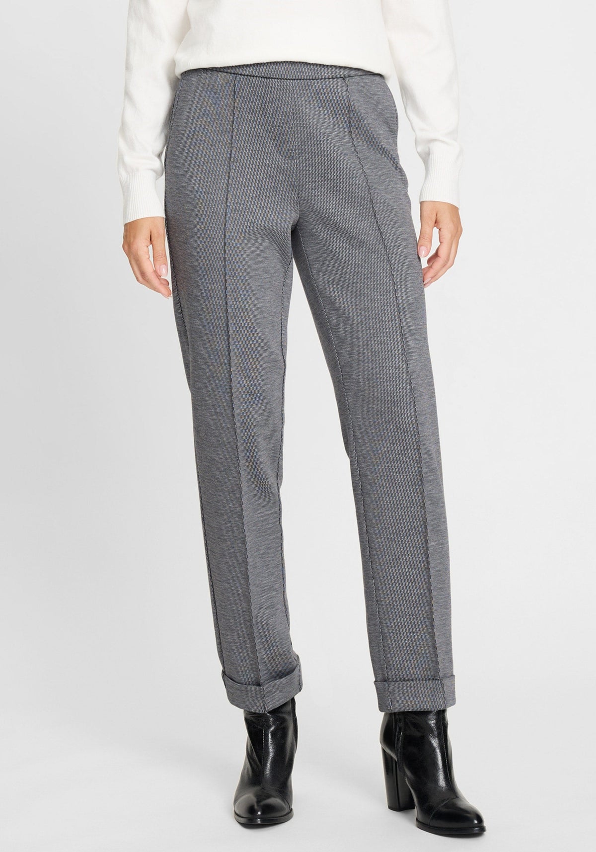 Lisa Fit Micro Pattern Cropped Pant