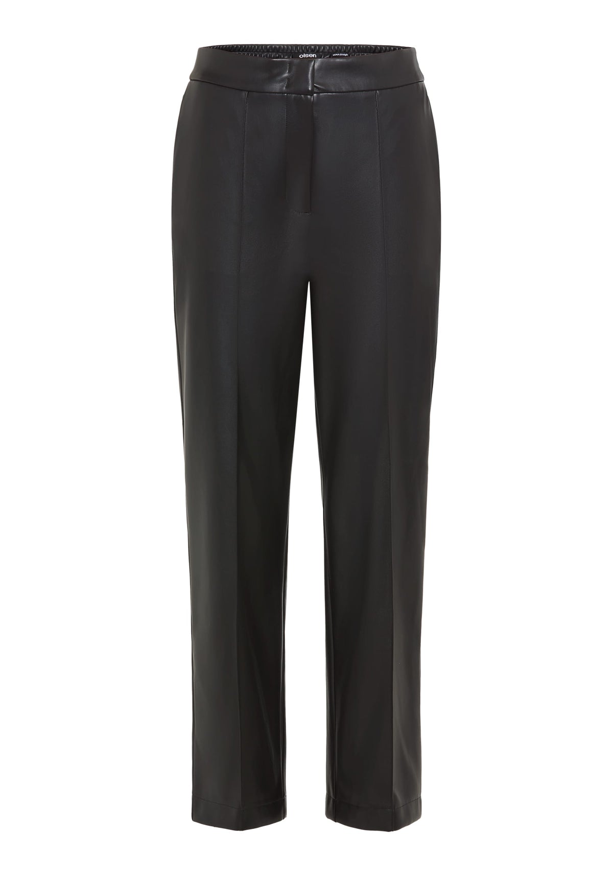Pantalon droit en simili-cuir Mona Fit