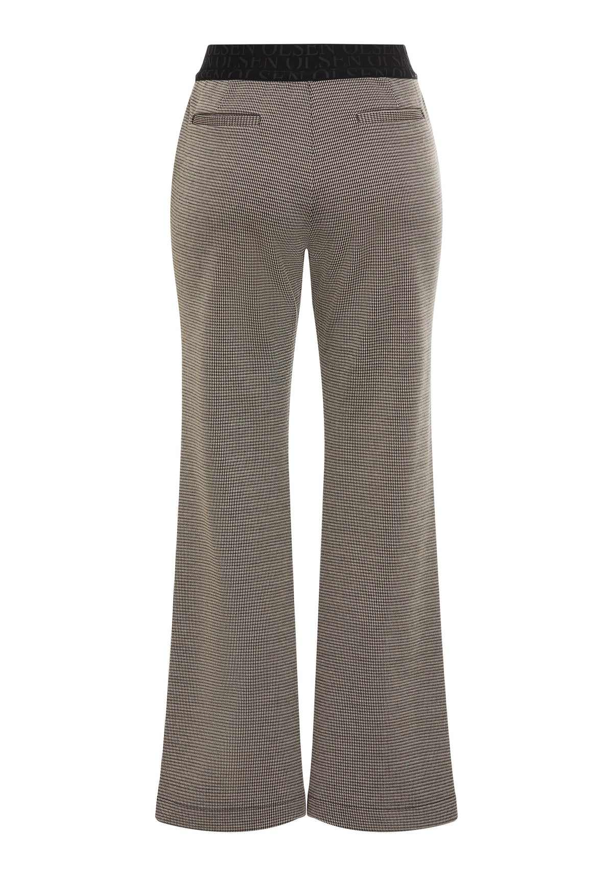 Mona Fit Bootcut Pull-On Check Pant