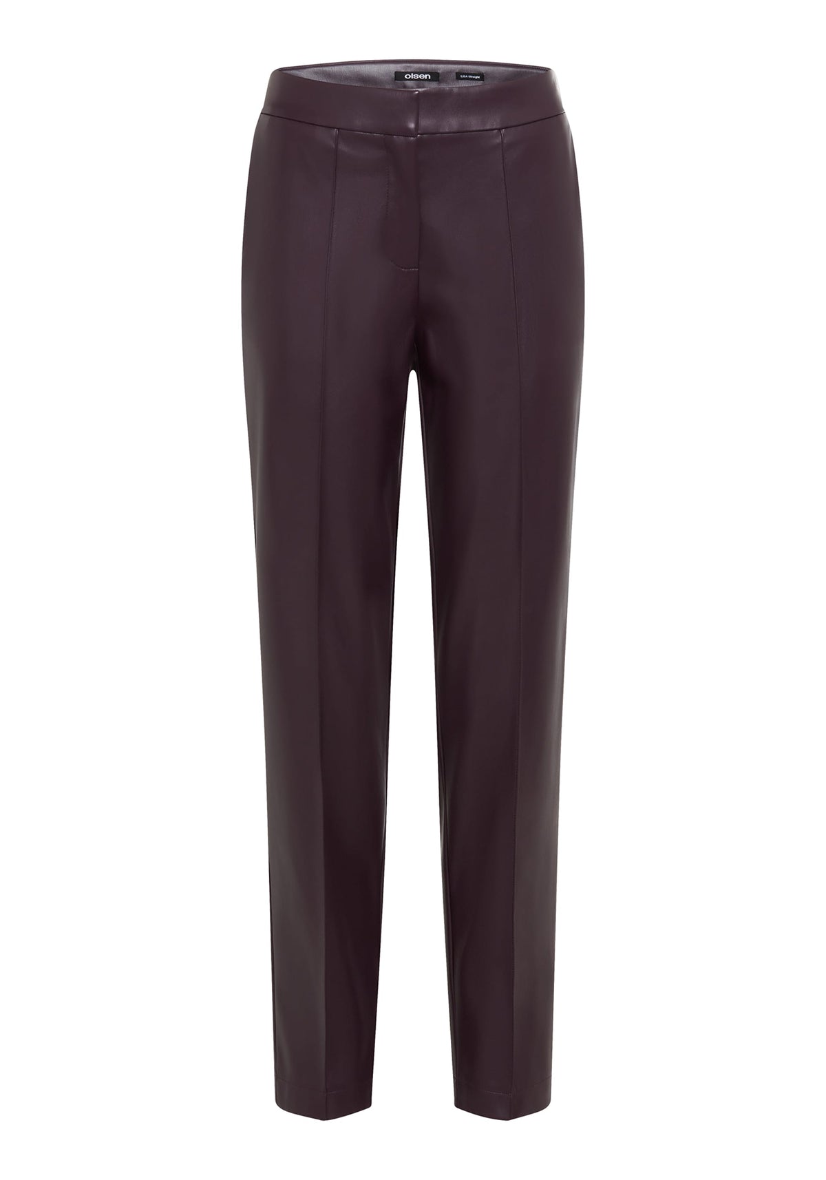 Pantalon droit Lisa Fit en similicuir