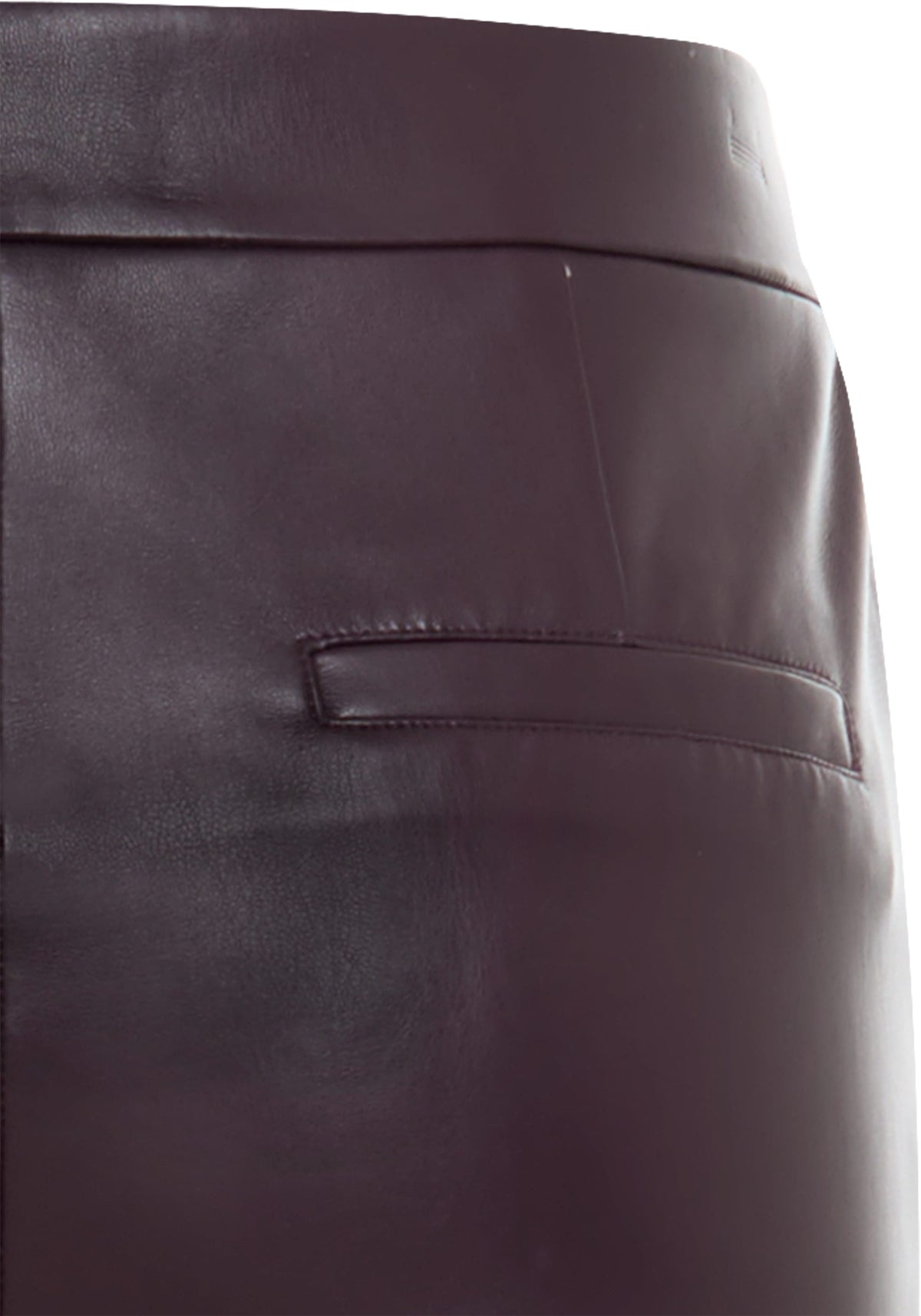 Pantalon droit Lisa Fit en similicuir