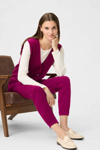 Lisa Fit Straight Leg Cropped Cord Trouser