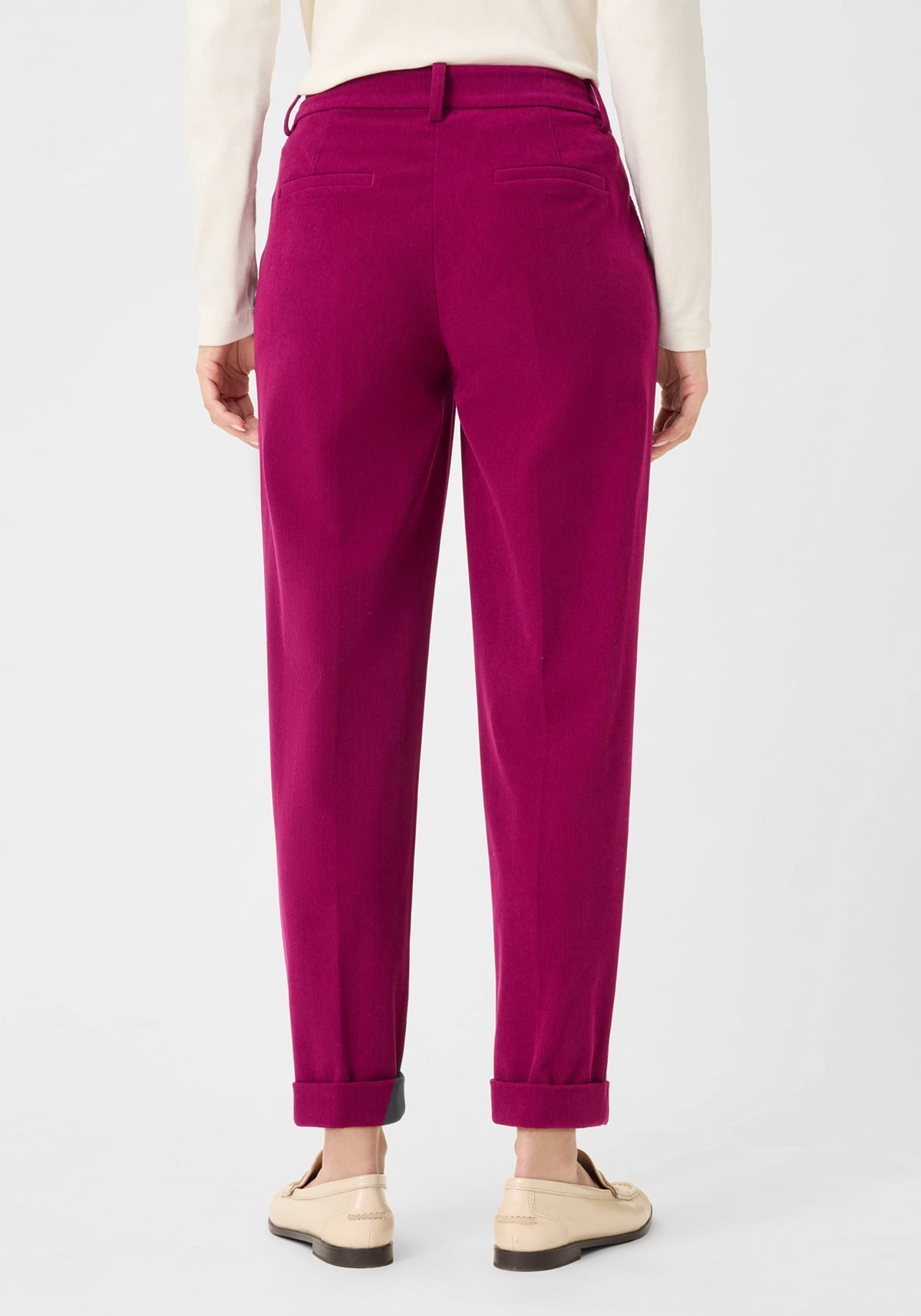 Lisa Fit Straight Leg Cropped Cord Trouser