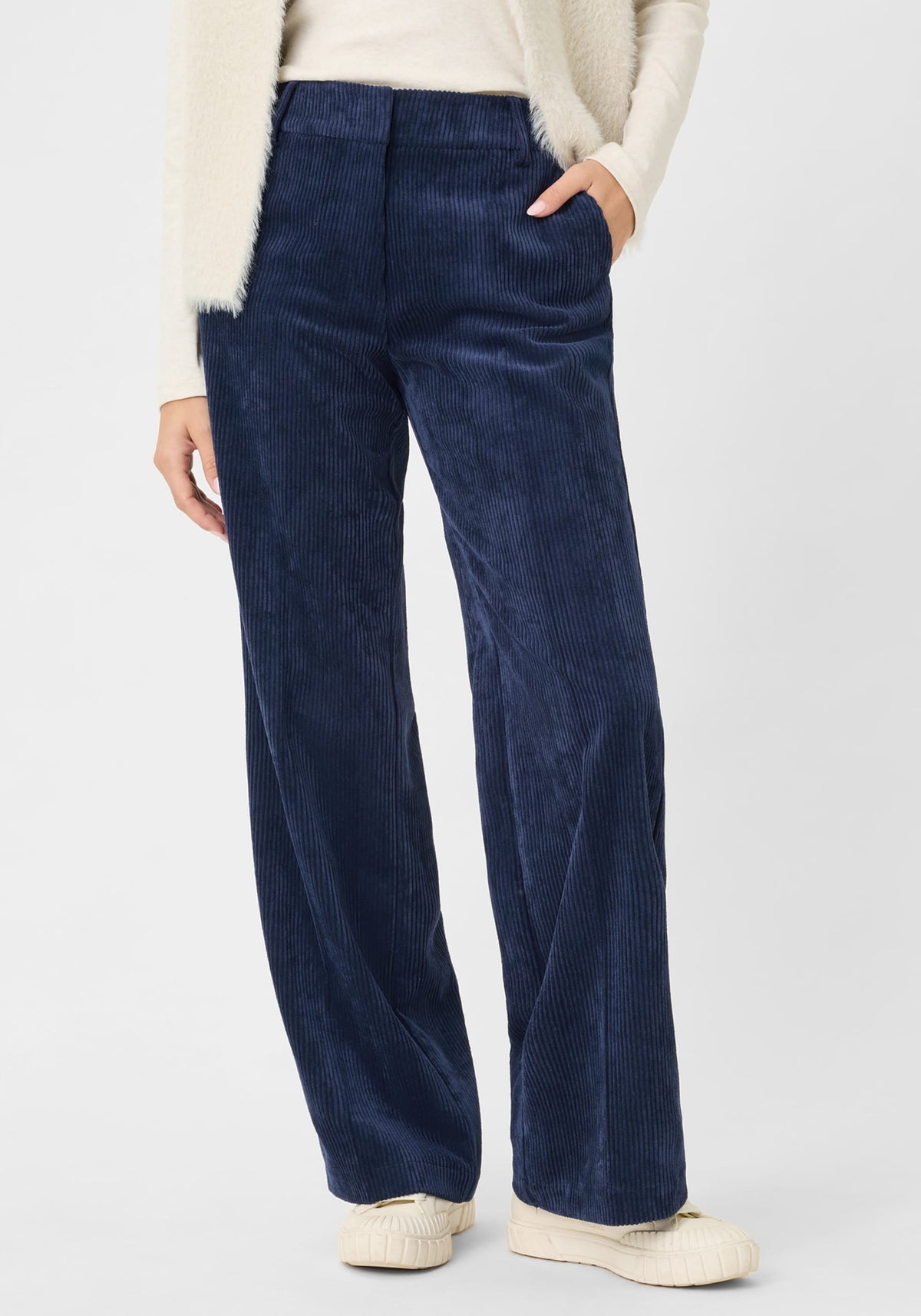 Anna Fit Wide Leg Cord Trouser