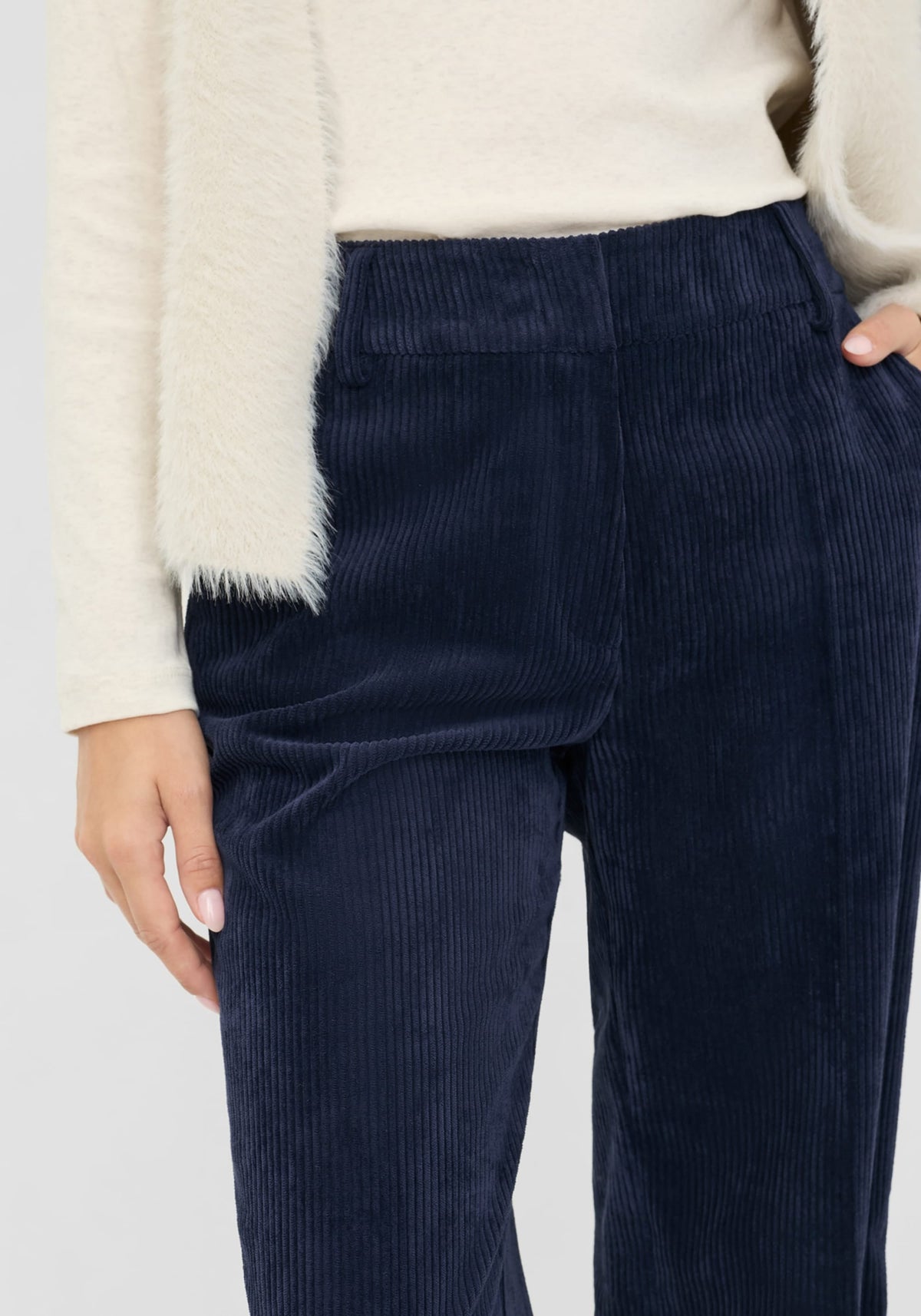 Anna Fit Wide Leg Cord Trouser